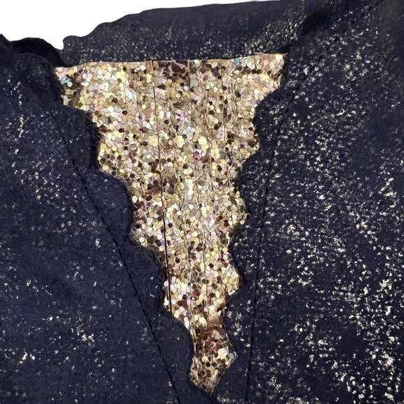 Lands’ End Blue/Gold Scalloped Booties Girls Size 5M - Picture 10 of 13